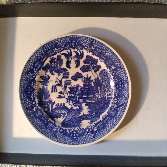 Blue Willow Antique Saucer - Picture 1 of 9